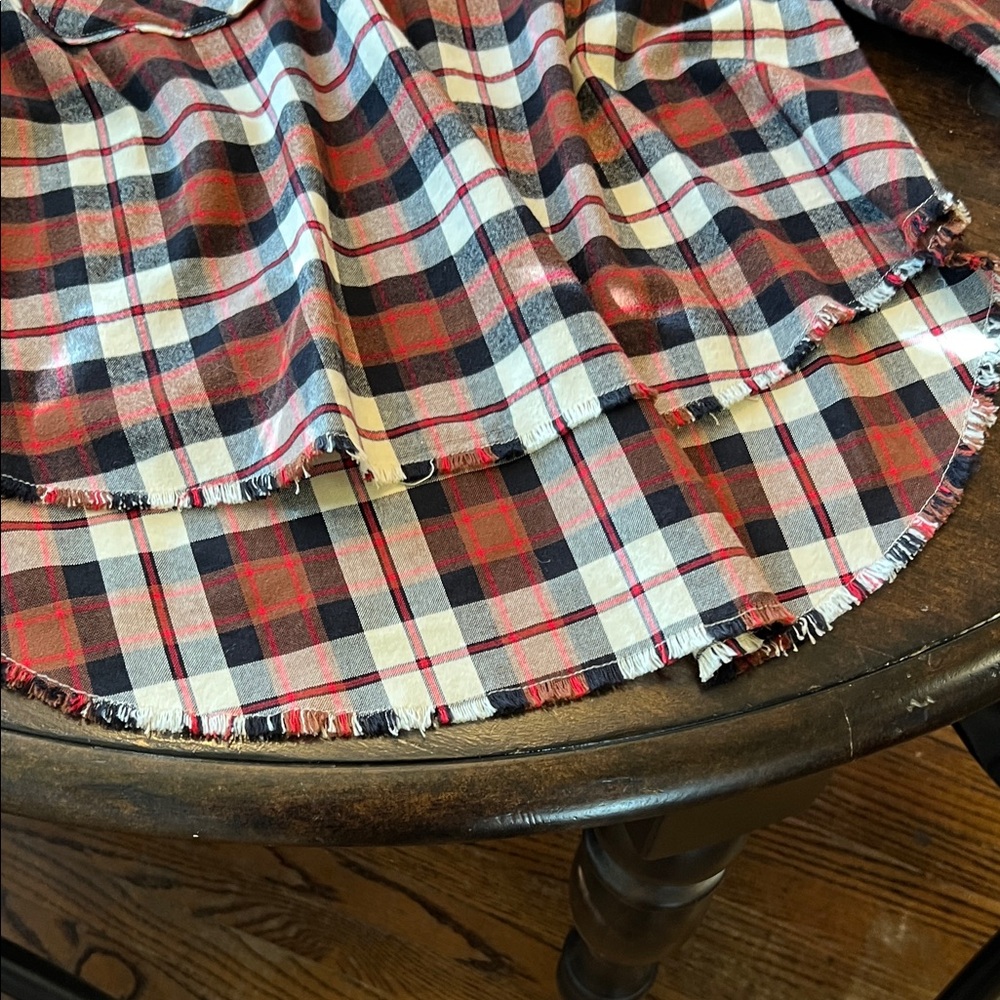 The GREAT Plaid half zip high low top Shirt - Picture 9 of 9